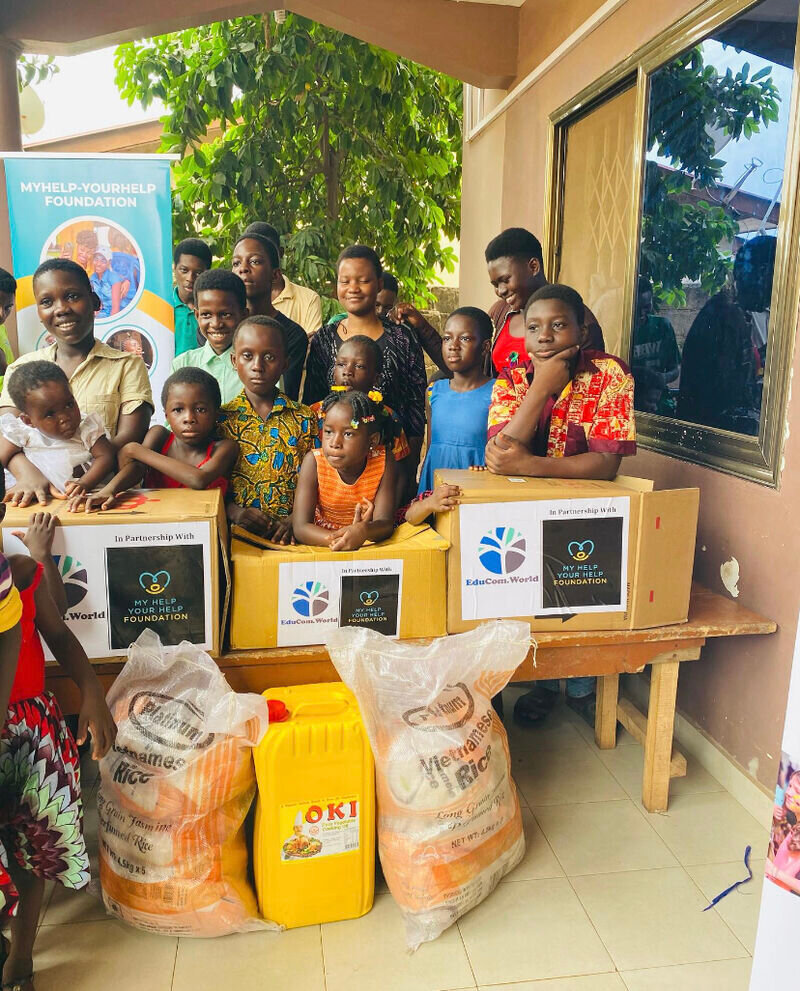 Orphanage Donation in Ghana.